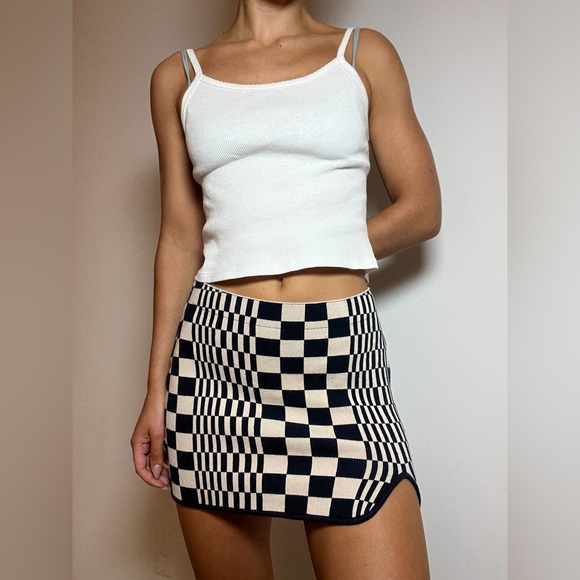 Urban Outfitters Checkered Skirt - Picture 1 of 5